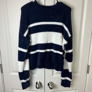 Arula Navy and White Striped Sweater